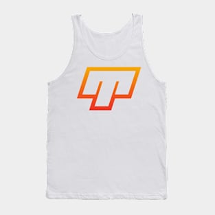 Aries Orange Gradient Outline Tank Top